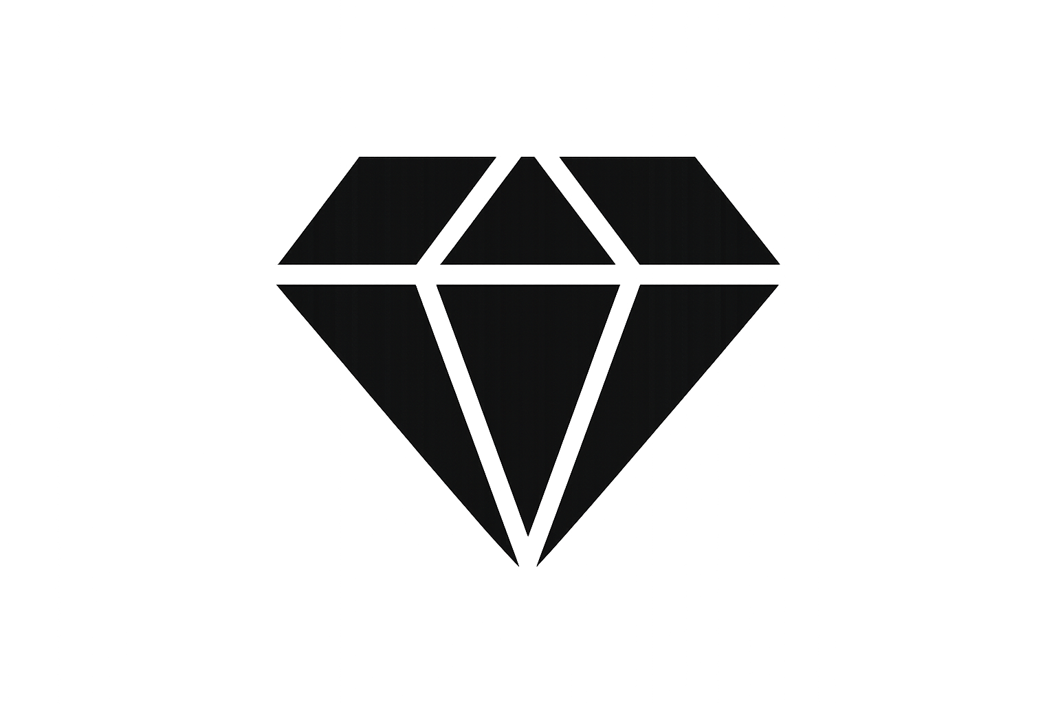 diamond black icon